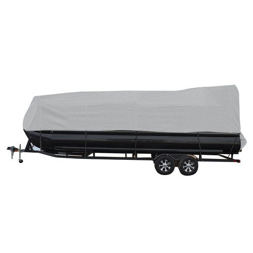 21-24FT Waterproof Boat Cover Trailerable Pontoon Dust Resistant Gray-Color