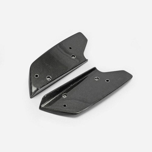 Pair Rear Bumper Lip Spoiler Splitter Diffuser CF for 08-16 Nissan GTR R35