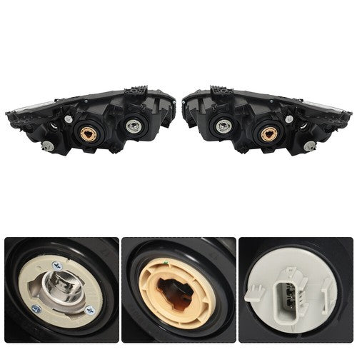 Headlight Assembly For Honda Civic 2016-2020 Headlamps Left + Right Side Halogen
