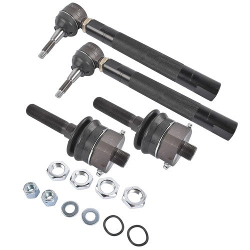 0-6" Heavy Duty Tie Rod Ends Kits for Chevy Silverado Sierra 2500HD 3500HD Black