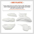 Complete Plastics Kit White Fender Body Cover Fairing For Yamaha YZ85 2002-2014