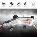 For Chevy Malibu 19-20 1.5/2.0L Driver Left Clear Lens LED DRL Fog Single Light