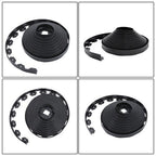 64pcs Anchoring Spik L-shaped 100FT Garden Edge Lawn Grass Stone Isolation Strip