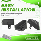 Fit For 09-14 Ford F150 Tailgate Top Protector Spoiler Cover Moulding Cap Black