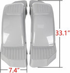 Set Of 2 Single Axle Trailer Fenders w Steps For 12 Inch Wheels Tires Skirt Boat