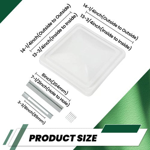 3 Pack 14"X14" Ventline Roof Vent Cover RV Replacement Vent Lid Roof Part White