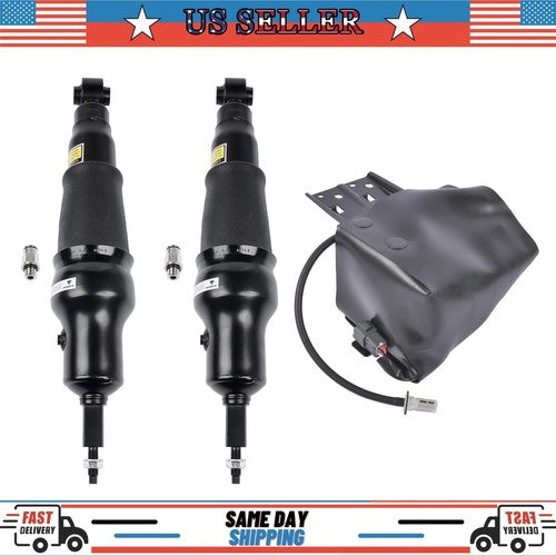 2 Air Suspension Shock Absorber + 1 Compressor For Infiniti QX56 2011-2013 Rear