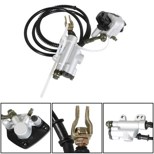 For Go-kart Fast Ship ATV Rear Hydraulic Brake Caliper Assembly+Disc Rotor Kit