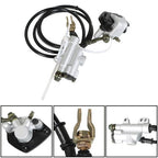 For Go-kart Fast Ship ATV Rear Hydraulic Brake Caliper Assembly+Disc Rotor Kit