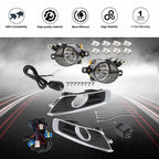 For 13-15 Chevy Malibu Clear Fog Lights Bumper Lamps +Switch+Wiring Set