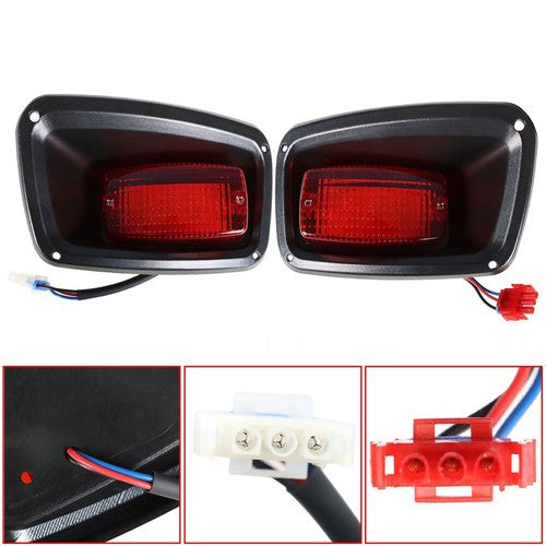For EZGO TXT, ST Golf Cart Full LED Rear Tail Light 2 LED Taillights 1996-2014