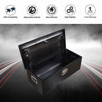 30 Inch Cuboid Black Aluminum Under Storage Tool Box For Trailer Pickup Truck