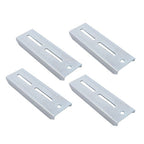 (4) 8" Galvanized Swivel Top Bunk Bracket Kit with Hardware for Boat Trailer 2��3