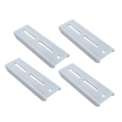 (4) 8" Galvanized Swivel Top Bunk Bracket Kit with Hardware for Boat Trailer 2��3