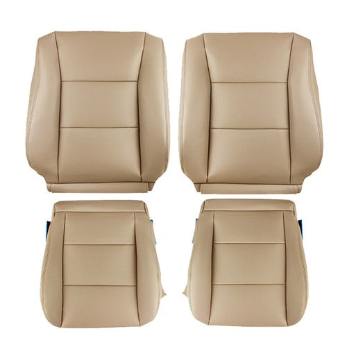 Suit For Toyota Land Cruiser 98-07 Front Driver & Passenger Covers Tan Leather