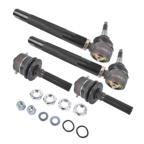 0-6" Heavy Duty Tie Rod Ends Kits for Chevy Silverado Sierra 2500HD 3500HD Black