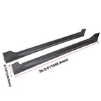 PP Mugen RR Style Side Skirts for Honda Civic Sedan 8th Gen 2006-2011 ABS Black