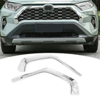 Front Upper Grille Mesh Cover Trim for Toyota RAV4 2019-2025 ABS Chrome 2x