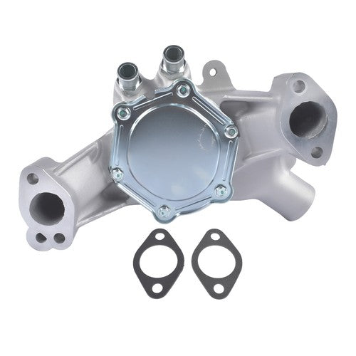 High-volume Aluminum Long Water Pump Satin Finish for Chevy BBC 396 402 454 502