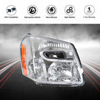 Headlight Assembly For Chevy Equinox 2005-2009 Headlamps Passenger Side Halogen