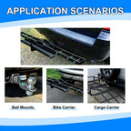2 Trailer Hitch for Camper RV Trailers 5th Wheel Bike Rack Mount Adjustable