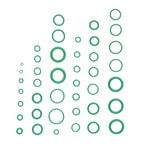 595 Pcs Metric/SAE AC O-Ring Assortment Kit 36 Size Seals 3-22mm
