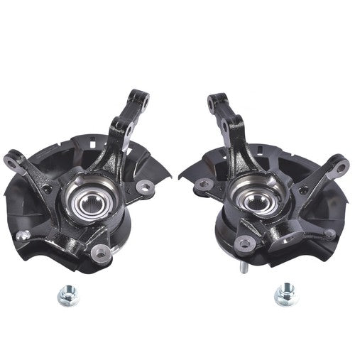 2Pcs Front Steering Knuckle Assembly for Dodge Attitude Hyundai Accent 1.4L 1.6L