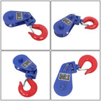 8800 Lbs Snatch Block with Swivel Shackle, 4.5" Sheave, 1/2" Wire Rope