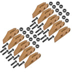 6684447 Trenching Bucket Teeth 10PK with Bolts and Nuts 20PK for 5/8" Bucket Lip