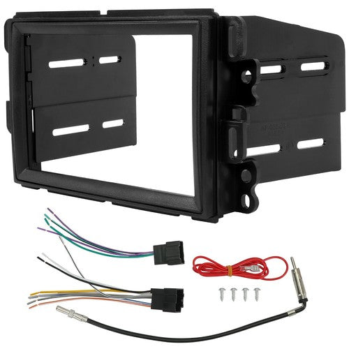 Double Din Dash Kit Stereo Radio Installation With Wire Harness For Chevrolet