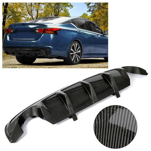 Rear Lower Diffuser Bumper for Nissan Teana Altima 2016-2019 Carbon Fiber Style