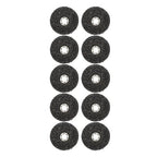 10 PCS 4-1/2" x 7/8" Black Diamond Grinding Discs Strip Discs for Angle Grinder