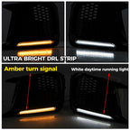 For 2018-up Subaru WRX STI Sequential/Switchback LED DRL Fog Light Bezels LH&RH