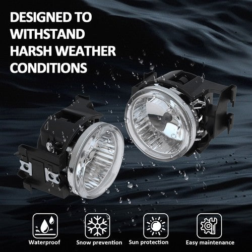 Front Bumper Fog Lights Lamps for Subaru WRX STI 2013-2014 Bulbs LH&RH Pair