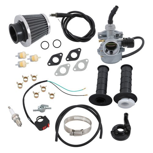 For 50cc 70cc Carburetor Carb Air Filter Throttle Handle Grips Cable PZ19