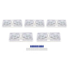 5x RV LED 12V Double Dome Light Ceiling Fixture for Camper Trailer Marine