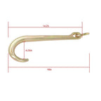 1 x J Hook Grade G70 Towing Hooks 15 Inch Roll Back Clevis 5400 Lbs Load Limit