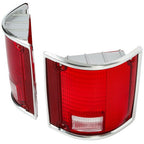 Tail Light Lens Pair for Chevrolet C10 C20 K10 R1500 Suburban 1973 75 86 1991