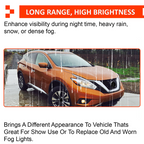 For 2015-2018 Nissan Murano Fog Lights Lamps Pair Clear Lens w/Switch/Harness