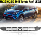 Front Bumper Black Radiator Center Grille for Toyota Rav4 LE XLE 2016 2017 2018