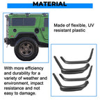 8Pcs Fender Flares Overfender With Hardware For Hummer H1 Humvee HMMWV