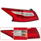 Fit For Nissan Altima 2016-2018 Red Left Driver Outer Side Tail Light Brake Lamp