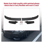 Front Bumper Lip Spoiler Splitter for 2011-2016 BMW F10 5 Series M Sport Gloss Black