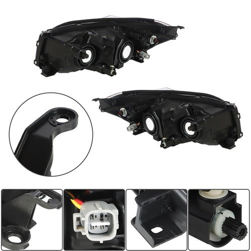 For Toyota Rav4 Sport 2009-2012 LH+RH Headlight Headlamps Clear Lens Halogen