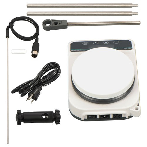 Magnetic Hotplate Stirrer with Temp Probe Bracket Speed 50-1500rpm Capacity 3L