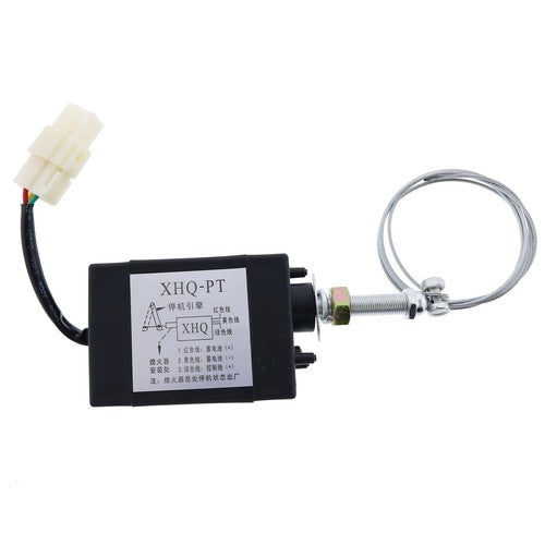 Electromagnetic XHQ-PT Valve Engine Stop Solenoid 12V Electric Throttle adjuster