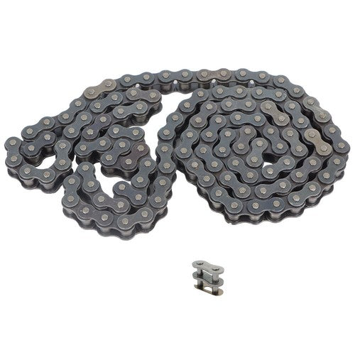 #80 Stainless Steel Roller Chain x 10ft with Free Connecting Links 1 connector