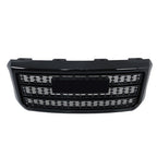 Gloss Black Front Grille For GMC Sierra 2500HD 3500HD Denali 2015-2019 Plastic