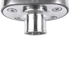 Polished Aluminum Finned Oval PCV + Push-in Breather Combo Valve Cover Set of 2