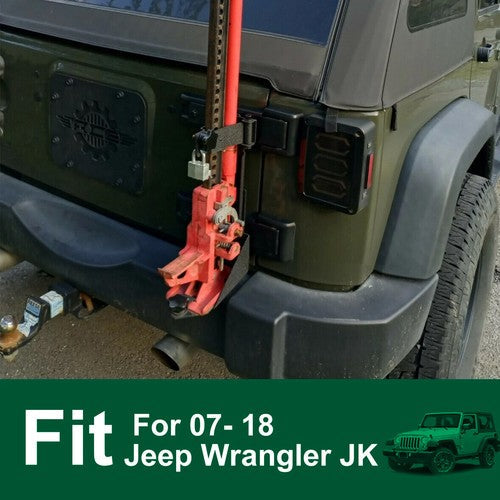 Rear Door High Hi-Lift Jack Mount Bracket Carrier For 2007-2018 Jeep Wrangler JK